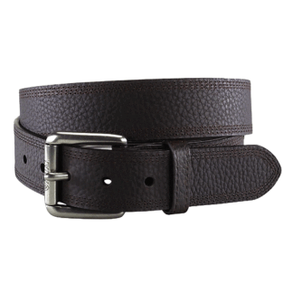 ARIAT Brown 46 Men's Full-Grain Leather Belt with Silver Buckle