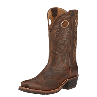 ARIAT Brown Oiled Rowdy 13 Wide Mens Heritage Roughtstock Western Boot