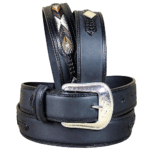 3D Black 36 1 1/2 Men's Western Fashion Belt