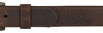 Georgia Work Belt Men Leather Distressed Flat Edge 46 Dark Brown GB146