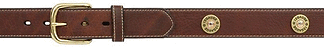 Badger Brown Brass 42 1 1/2 Men's Dark Brown Outdoor Belt ()