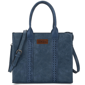 Wrangler BrownPure Large Tote Bag for Women Crossbody Satchel Purse Leather Top Handle Handbags Shoulder Bag with Adjustable Strap WG70-8317BR