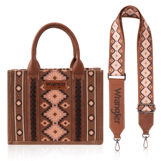 Montana West Angel Diamond Darkbrown-guitar Strap M Medium Wrangler Purse Western Aztec Tote Bag for Women 3-in-1 Convertible Purse with Detachable Guitar Strap Multi-Pocket Structured Cotton Canvas Work Daily Bag WG2203-8120SDBR