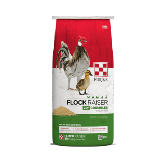 Purina 50 Pound (Pack of 1) | Flock Raiser Crumbles Poultry Feed | 50 Pound (50 LB) Bag