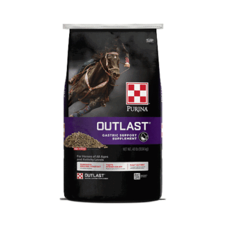 Purina Brown 40 LB | Outlast Gastric Support Horse Supplement ()