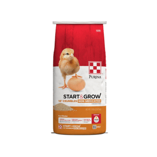 Purina Start and Grow Chick Feed Crumbles | 50 Pound (50 lb) Bag