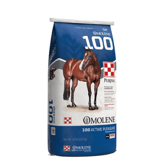 Purina Omolene #100 Active Pleasure Horse Feed | 50 pounds (50 lb) Bag