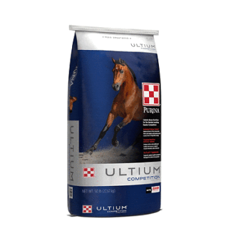 Purina Brown Ultium Competition Horse Formula - Horse Feed | 50 Pound (50 LB) Bag