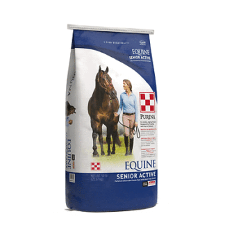Purina Equine Senior Active Horse Feed | 50 Pound (50 LB) Bag