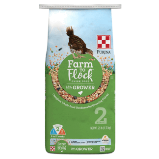 Purina Farm to Flock 18% Grower Chick Food 25 Pound Bag