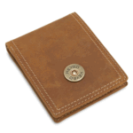 Heybo Brown Leather Bi-Fold Wallet
