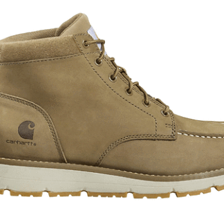 Carhartt Coyote Nubuck 13 Wide Millbrook Moc Toe Boots for Men - 5 Wedge Work Boots Slip- and EH- Resistant with Oil Tanned Leather Breathable Membrane and Lightweight EVA Midsole - 13 W