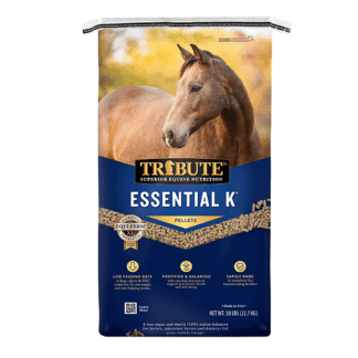 TRIBUTE 800 Fl Oz (Pack of 1) Kalmbach Feeds Tribute Essential K for Horse 50 lb