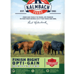Kalmbach Feeds 50 Pound (Pack of 1) Finish Right Opti Gain Feed for Beef and Cattle 50 lb Bag