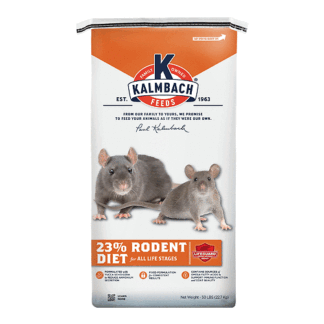 Kalmbach Feeds 50 Pound (Pack of 1) 23% Rodent Diet Feed Cubes for Rats and Mice in All Life Stages 50 lb Bag