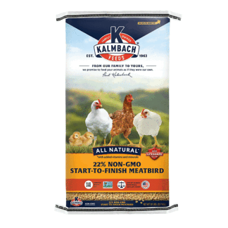 Kalmbach Feeds 50 Pound (Pack of 1) Start-to-Finish Meatbird Crumbles Non-GMO