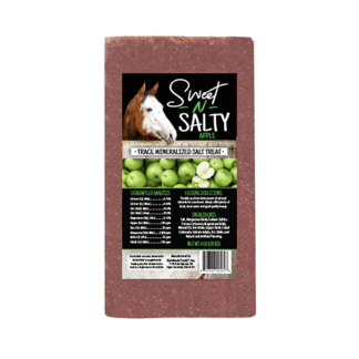 Kalmbach Feeds 4 Pound (Pack of 1) Sweet N Salty Apple Flavored Salt Treat Brick for Horses 4 lb
