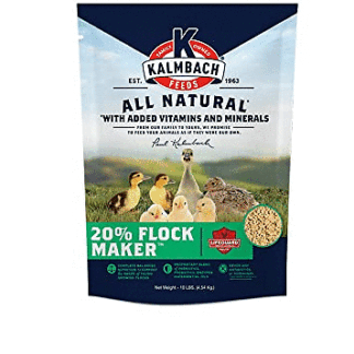 Kalmbach Feeds 10 Pound (Pack of 1) 20% Flock Maker Crumbles for Mixed Flocks of Poultry 10 lb