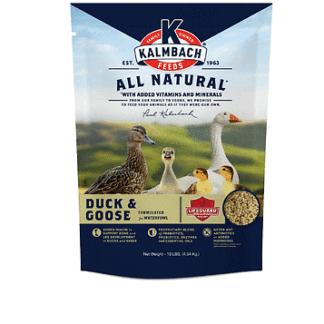 Kalmbach Feeds 10 Pound (Pack of 1) 18% All Natural Duck and Goose Feed Mini Pellet 10 lb Bag