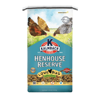 Kalmbach Feeds 30 Pound (Pack of 1) Henhouse Reserve Lovebug Edition Layer Feed with Whole Insects