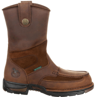 Georgia Boot Brown 10 Georgia Athens Waterproof Wellington Work Boot Size (M)