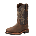 ARIAT Brown 11 Ariat WorkHog Waterproof Composite Toe Work Boots - Men's Safety Toe Western Boot