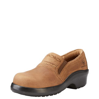 ARIAT Brown 9 Wide Ariat Women's Expert Static Dissipative Safety Clog Composite Toe Work Shoe