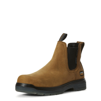 ARIAT Aged Bark 13 Mens Turbo Chelsea Waterproof Carbon Toe Work Boot